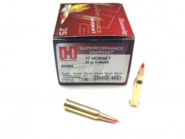 Hornady Superformance Varmint V-Max .17Hornet 20gr.