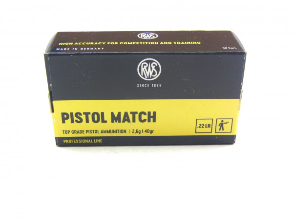 RWS Pistol Match 22lr. 2,6g