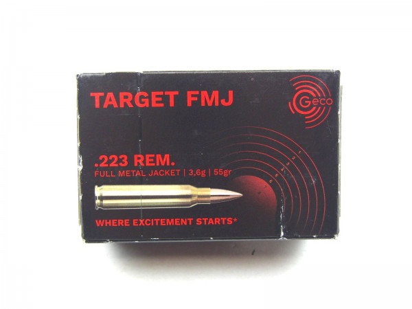 Geco Target .223Rem. FMJ 55gr/3,6g