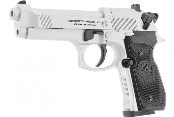 Beretta MOD. 92 FS, 4,5 mm (.177) Diabolo, CO₂, < 4,0 J, Nickel-Finish