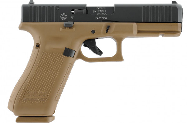 GLOCK 17 Gen5, 9 mm P.A.K., Coyote