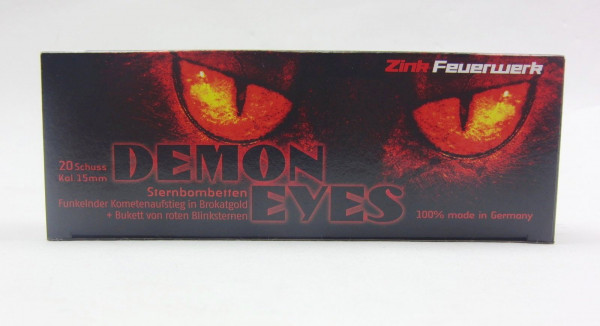 Zink Feuerwerk DEMON EYES, Sternbombetten, 20Stk. Kal.: 15mm