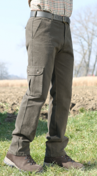 Jagdhose mit Cargotasche, oliv