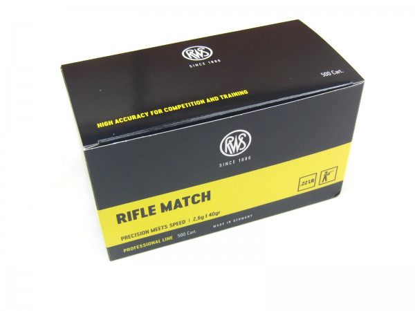 RWS Rifle Match 22lr. 2,6g