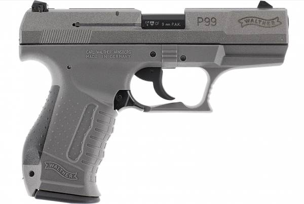 Walther P99 SV, 9 mm P.A.K., grau, mit Stahlverschluss