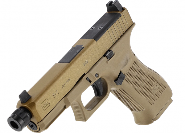 GLOCK 19X MOS, 6 mm, CO₂, < 1,0 J, Coyote
