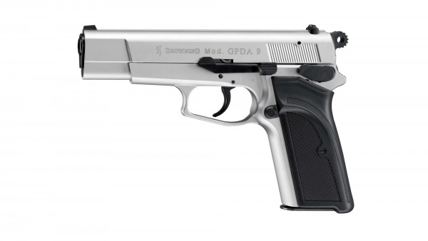 Browning GPDA 9, 9mm P.A.K., Crushed Silver