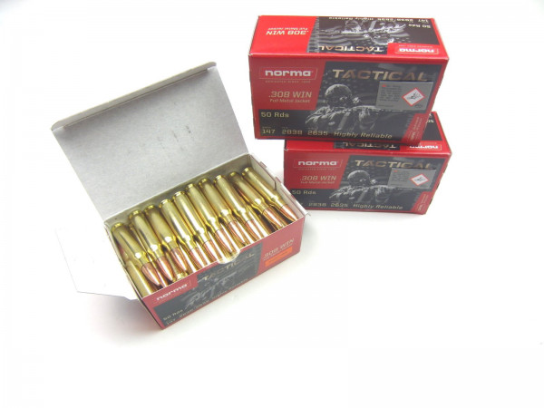 Norma Tactical, .308 Win., Vollmantel, VPE 50 Stk.