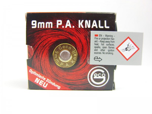 Geco Platzpatronen 9 mm P.A. Knallpatronen